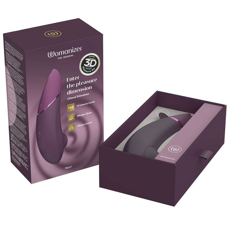 Вакуумный клиторальный стимулятор Womanizer Next Dark Purple