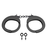 Наручники разборные матовые Romfun Black металлические, черные