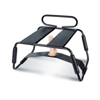 Стул для секса со спинкой Roomfun Bathroom Style 2 и водоотталкивающим покрытием, черный