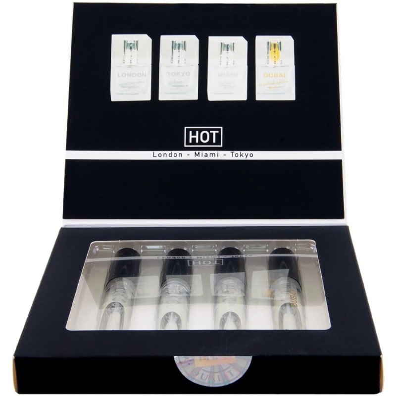 Набор парфюмов для мужчин с феромонами HOT LMTD Pheromone Perfume Мen, 4x5 мл
