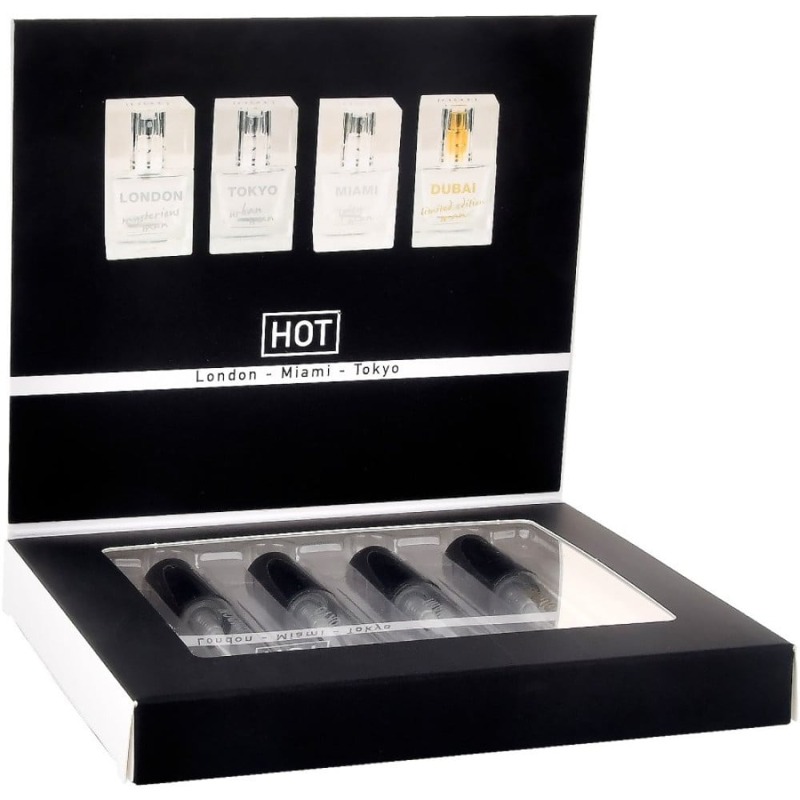 Набор парфюмов для мужчин с феромонами HOT LMTD Pheromone Perfume Мen, 4x5 мл