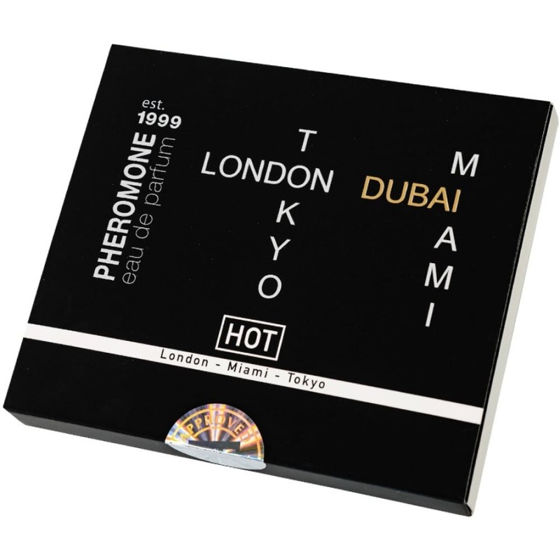 Набор парфюмов для мужчин с феромонами HOT LMTD Pheromone Perfume Мen, 4x5 мл