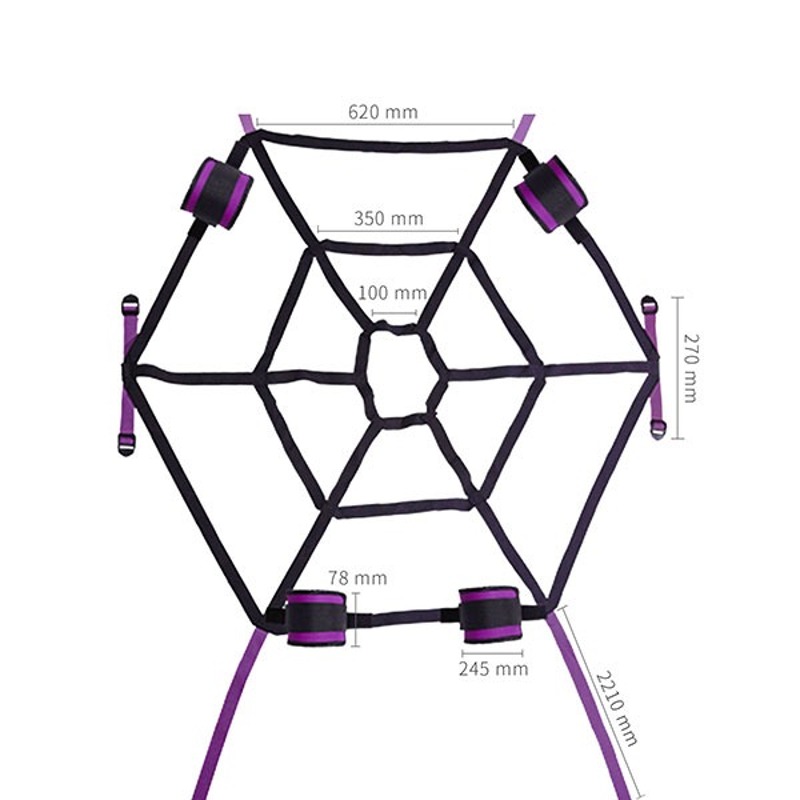 Набор фиксаторов Roоmfun Spider Web Bed в виде паутины на кровать
