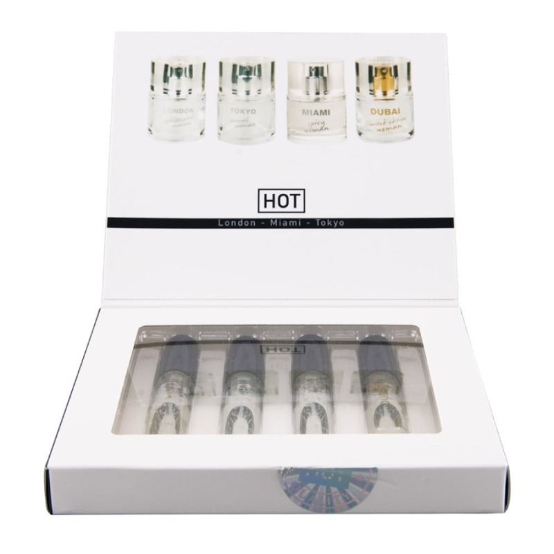 Набор женских парфюмов с феромонами HOT LMTD Pheromone Perfume Women, 4x5 мл