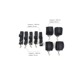 Фиксаторы для кровати Romfun Bindings Restraint Kit с маской на глаза в наборе, черный