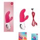 Вибратор-кролик Fun Factory MISS BI pink/white, 2 независимых мотора, диаметр 4,2 см