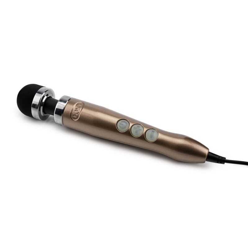 Вибромассажер DOXY Die Cast 3 Rose Gold, очень мощный, питание 220В, металлический корпус