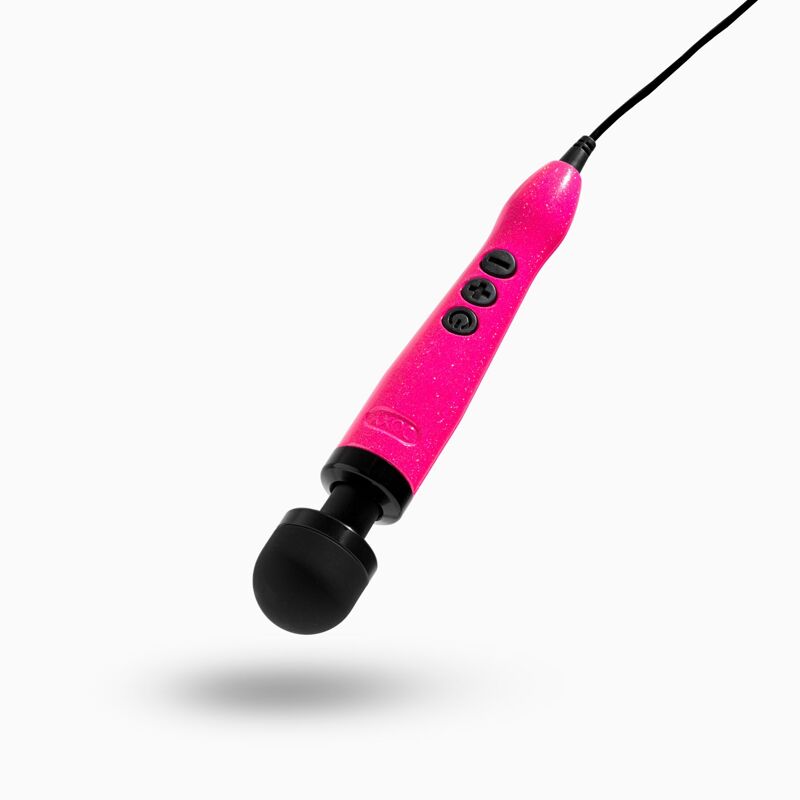 Вибромассажер DOXY Die Cast 3 Hot Pink, очень мощный, питание 220В, металлический корпус