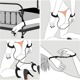 Наручник с цепочкой и карабином Roomfun с ключиком, чёрный