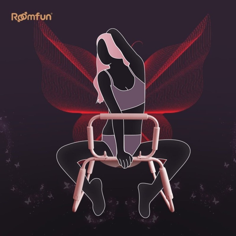 Стул для секса Roomfun Horse Chair регулируемый, розовый