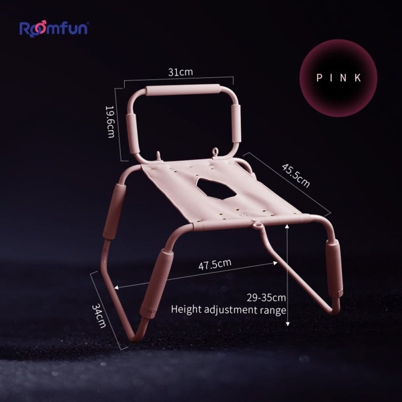 Стул для секса Roomfun Horse Chair регулируемый, розовый