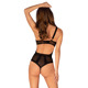 Боди с геометрическим дизайном и открытым доступом Obsessive Chic Amoria черный, XS/S