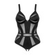 Боди с геометрическим дизайном и открытым доступом Obsessive Chic Amoria черный, XS/S