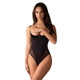 Боди с открытым бюстом и доступом Obsessive Stelisa черный, S/M