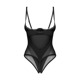 Боди с открытым бюстом и доступом Obsessive Stelisa черный, S/M