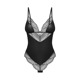 Боди Obsessive Lobellis кружевное, черное, XS-S