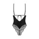 Боди Obsessive Lobellis кружевное, черное, XS-S