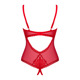 Ажурное боди с открытым доступом Obsessive Chilisa красное, XS/S