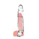 Удлиняющая насадка на пенис ToyJoy Get Real Extension Sleeve Large с петлей на мошонку, прозрачная