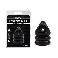 Эрекционное кольцо Chisa GK Power Triangle++ Ring с утяжкой на мошонку, черное