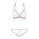 Эротичный комплект кружевной Obsessive Lilyanne 2-pcs set white S/M