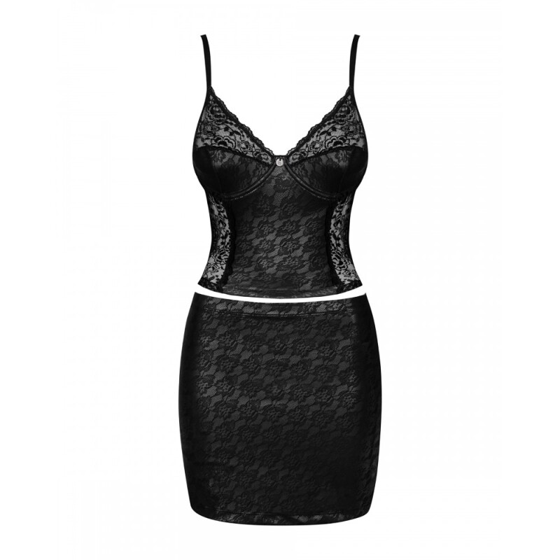 Комплект Obsessive Felisita корсет и юбка S/M