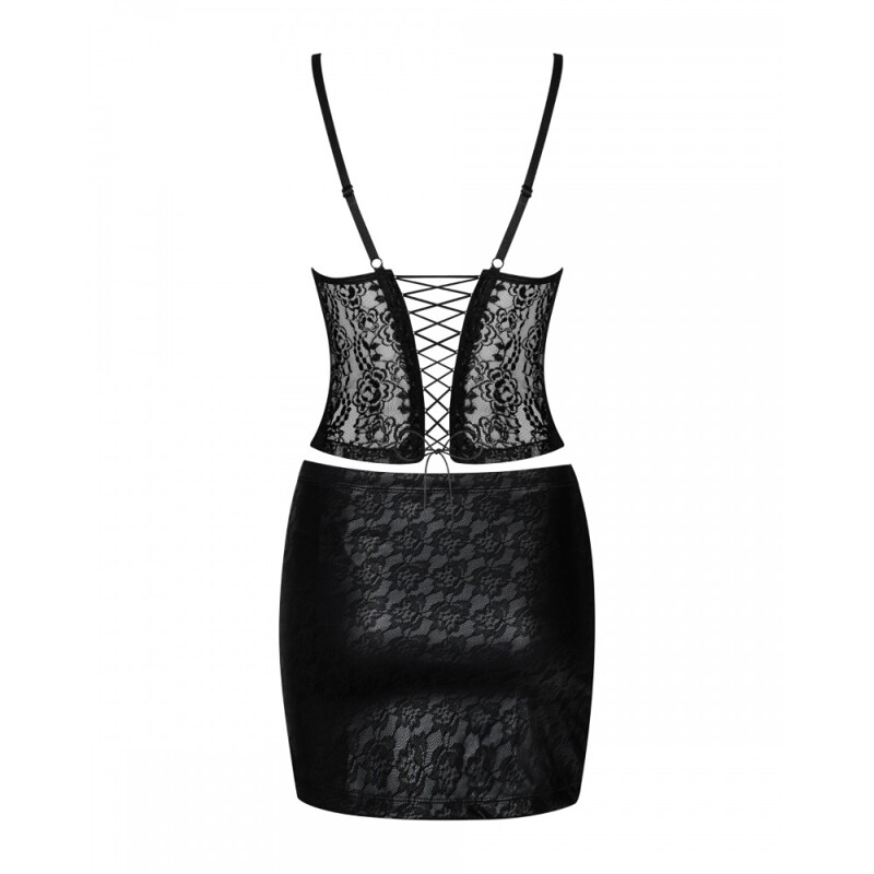 Комплект Obsessive Felisita корсет и юбка S/M
