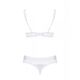 Комплект открытая грудь Obsessive Miamor 2 pcs set white S/M
