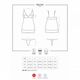 Боди Obsessive 853-CHE-3 chemise thong red S/M