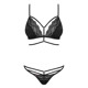 Комплект Obsessive Diyosa set 2-pcs black L/XL