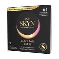 Презервативи SKYN Cocktail Club 3 шт, смаки Pina Colada, Cherry Sunrise та Passion Daiquiri Презервативи SKYN Cocktail Club 3 шт, смаки Pina Colada, Cherry Sunrise та Passion Daiquiri