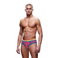 Труси чоловічі Envy Menswear Rainbow Hearts з відкритими сідницями, різнокольорові, S/M Труси чоловічі Envy Menswear Rainbow Hearts з відкритими сідницями, різнокольорові, S/M
