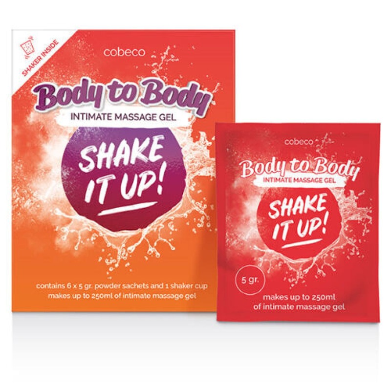 Порошок/Масажна олія Cobeco Shake Powder Shaker, 5 г х 6 шт.