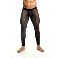 Мужские лосины в сеточку MaleBasics черные, S