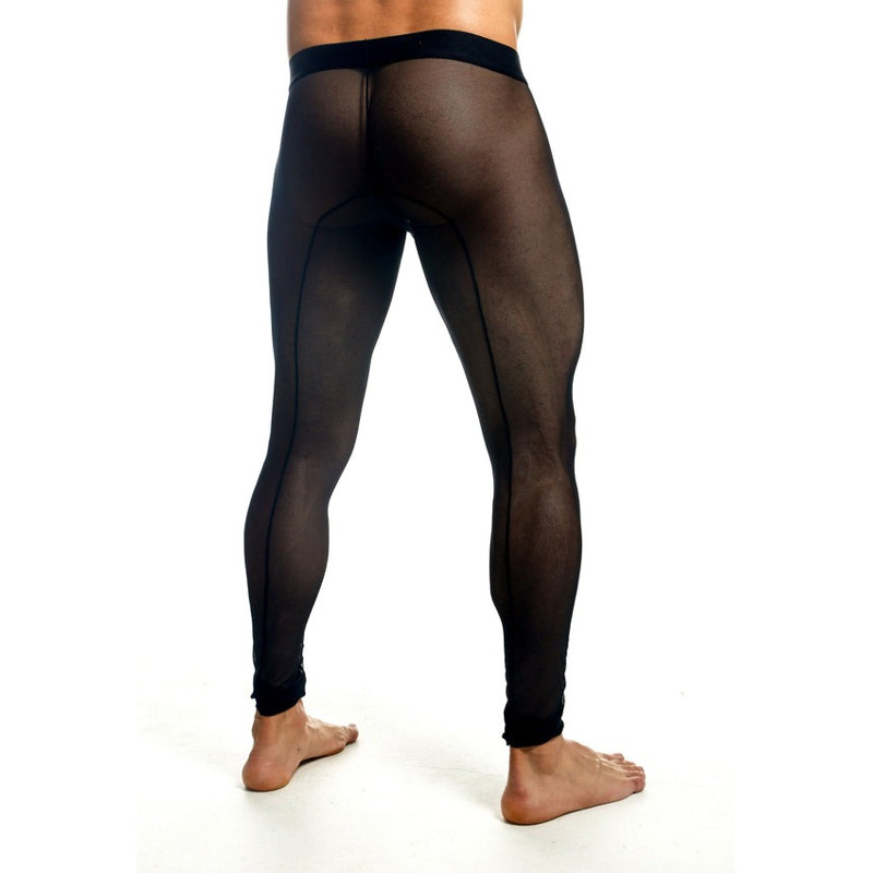 Мужские лосины в сеточку MaleBasics черные, S
