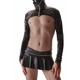 Мужской комплект для кросс-дрессинга Regnes Fetish Planet из юбки и латексной куртки, черный, S
