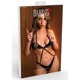 Костюм сексуальной полицейской Daring Intimates боди и значок, черный, One Size