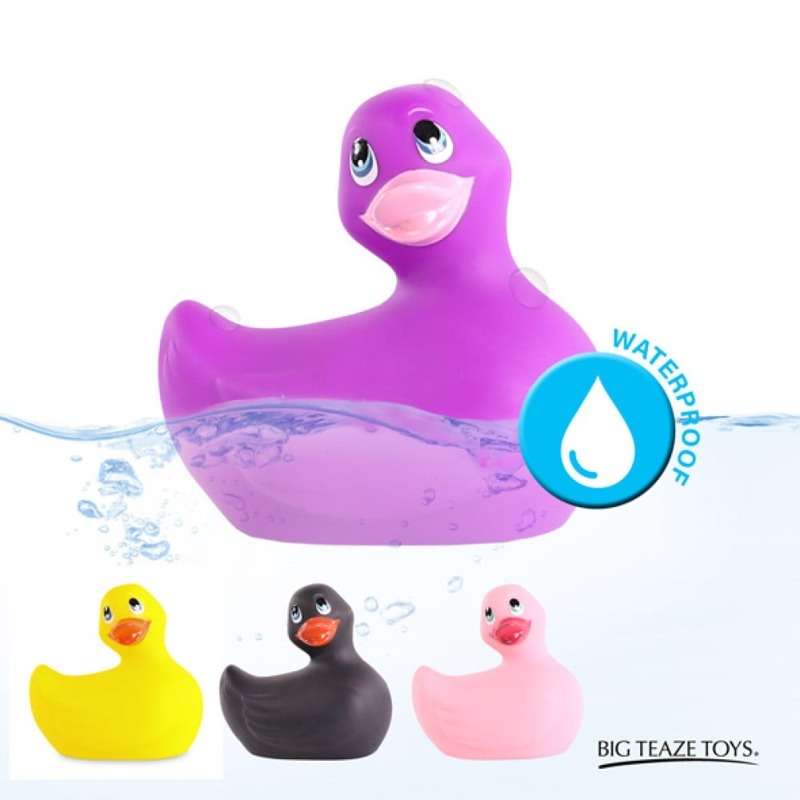 Уточка вибратор для стимуляции клитора Big Teaze Toys Rub My Duckie фиолетовый
