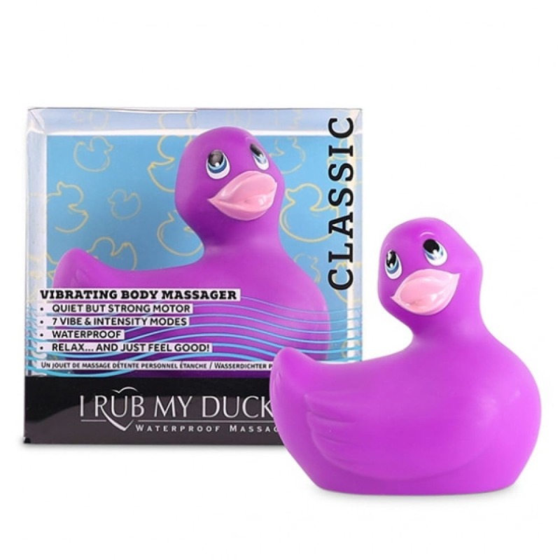 Уточка вибратор для стимуляции клитора Big Teaze Toys Rub My Duckie фиолетовый