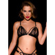 Бюстгальтер кружевной OhMyG! Paris Bra с разрезами в зоне сосков, черный, M/L