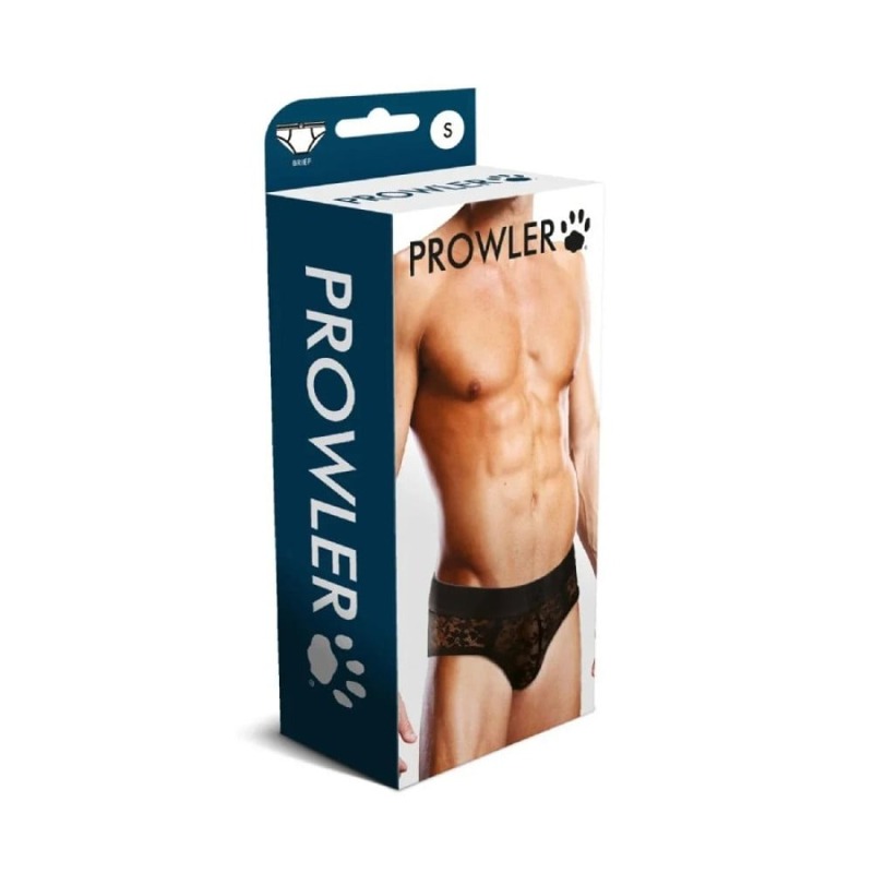 Мужские трусы-брифы кружевные Prowler Briefs Lace черные, S