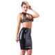 Юбка из латекса до колен LateX ROK midi черная, L