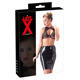 Юбка из латекса до колен LateX ROK midi черная, L