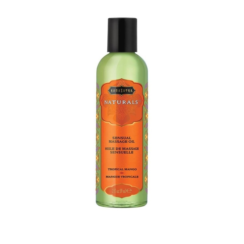 Массажное масло KamaSutra Naturals Tropical Mango с ароматом «Тропическое манго», 59 мл