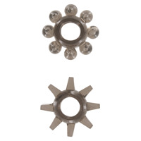 Эрекционные кольца Toy Joy Power Stretchy Rings прозрачно-черные, 2 шт.