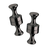 Зажимы для сосков XR Brands Power Pins магнитные, черные, 2 х 1.5 см