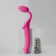 Безремневой страпон с вибрацией Strap-On-Me Vibrating Fuchsia M, диаметр 3,8 см, пульт ДУ, регулируемый