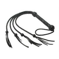 Флоггер-кнут Strict Leather кожаный, черный, 91 см