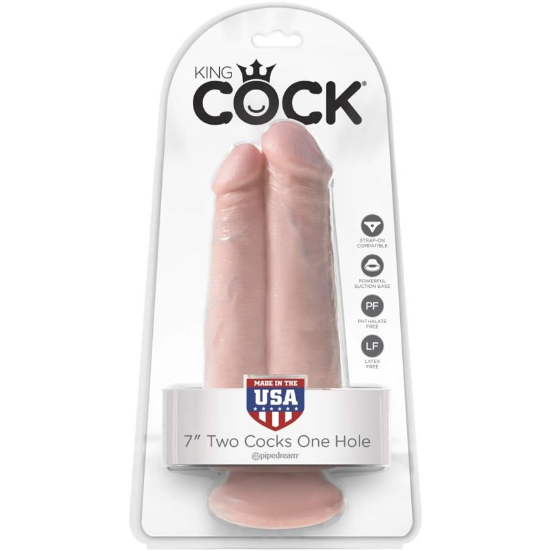 Двойной фаллоимитатор Pipedream King Cock телесный