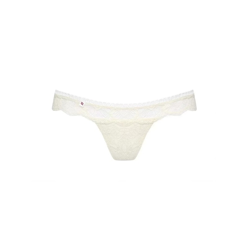 Кружевные трусики Obsessive 874-PAN-2 молочные, L/XL